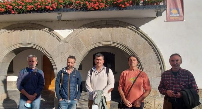 Rueda de prensa de CHA en Biescas