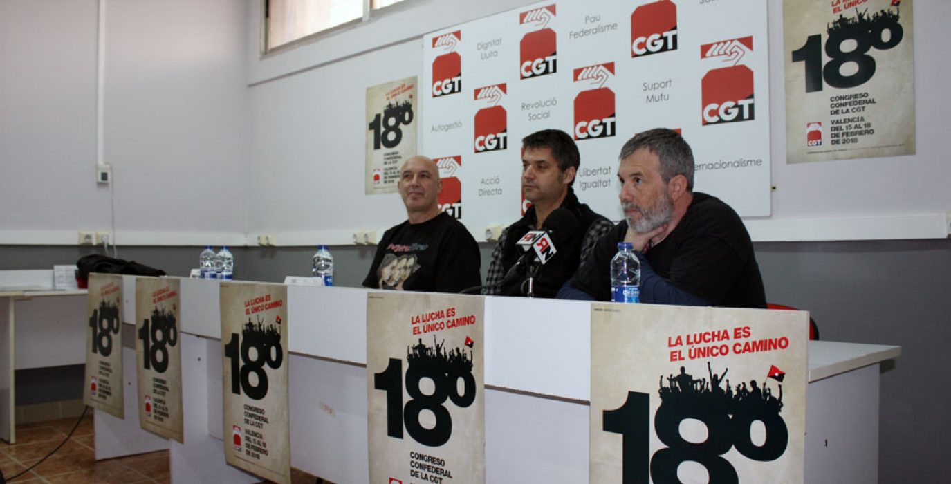 Rueda de prensa de presentación del XVIII Congreso Estatal de CGT.