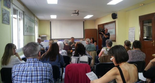 Presentación del documento de la Plataforma Salud Mental Aragón. Foto: FABZ