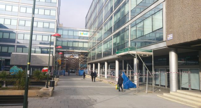 Plaza de la Convivencia de Zaragoza, sede del Servicio Aragonés del Salud. Foto: AraInfo