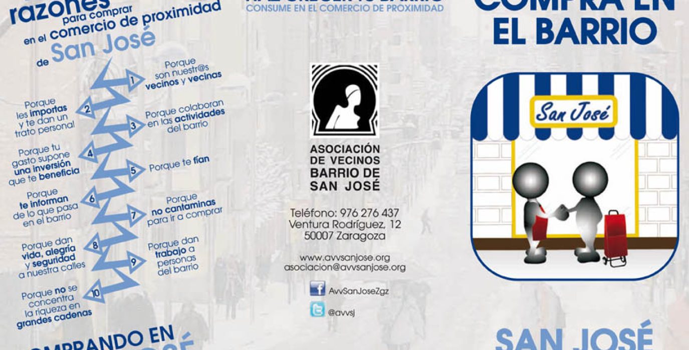 Cartel de la campaña de la AV San José.