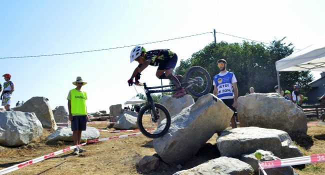 Poldo Sillué en la Copa Barcelona de Bike Trial. Foto: Ayuntamiento de Mequinensa.