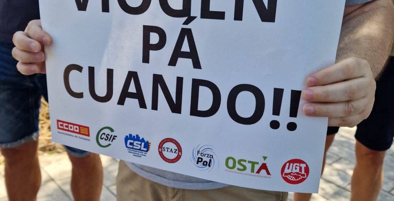 Protesta de los sindicatos | Foto: CCOO