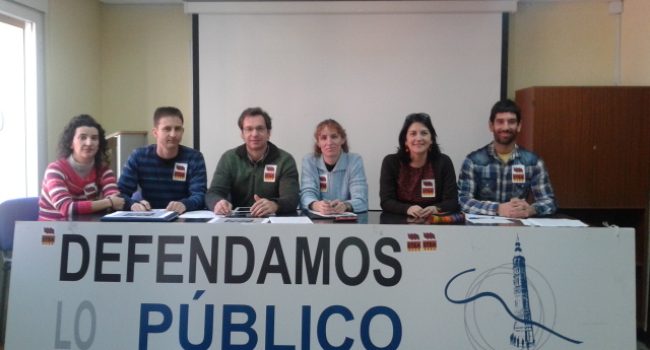 Representantes de STEA en una rueda de prensa. Foto: STEA-i (Archivo)