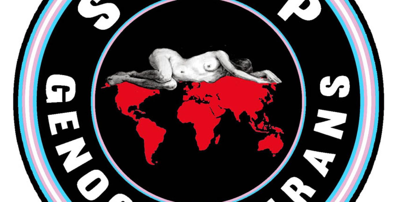 STOP genocidio trans logo