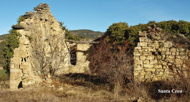 Santa Creu, pueblo abandonado en el Ribagorza. Foto: www.despobladosenhuesca.com