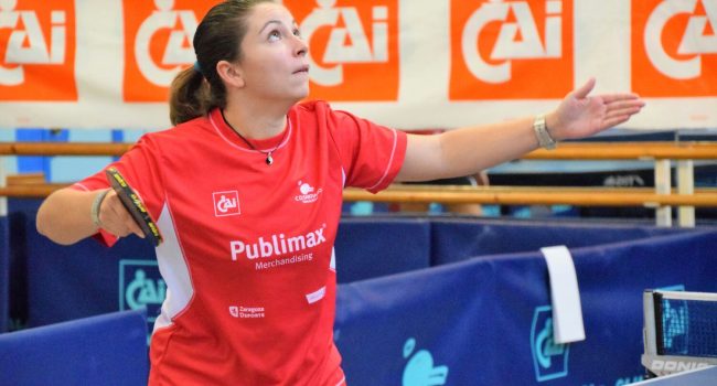Sara Escota realizando un servicio (Publimax CAI Santiago).