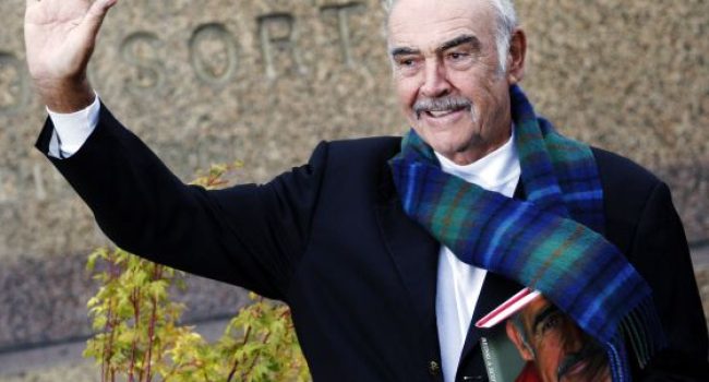 El actor muestra su apoyo a la independencia de su país, Escocia.
