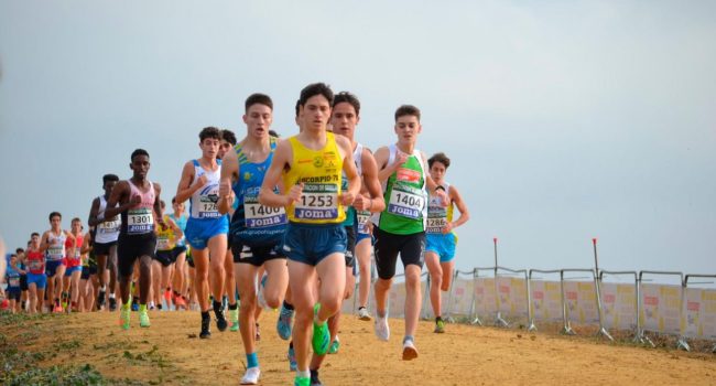 Sergio del Barrio en cabeza del Cross Sub18. | Foto: Comunicación Alcampo-Scorpio71.