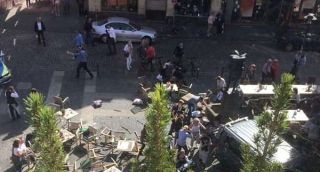 Imagen de los momentos posteriores al atropello múltiple.