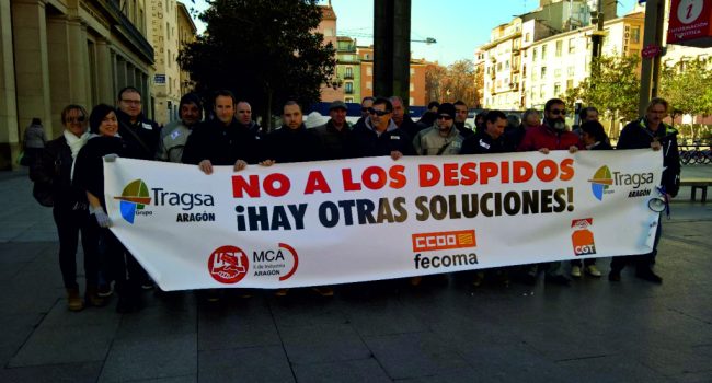 Concentración contra los despidos en Tragsa.