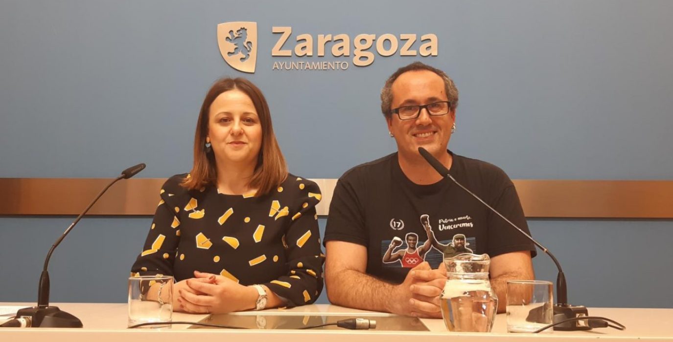 Elena Tomás y Alberto Cubero | Foto: Zaragoza en Común.