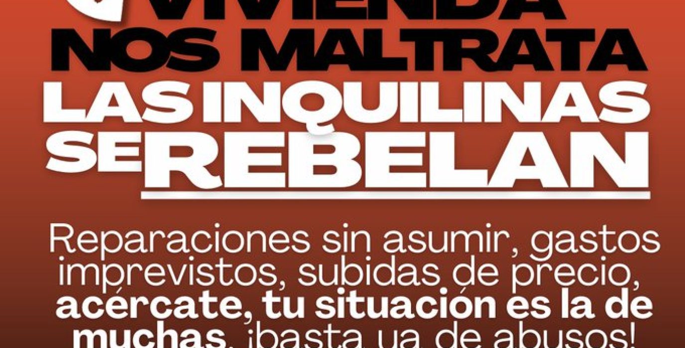 Cartel del Sindicato de Inquilinas e Inquilinos de Zaragoza.