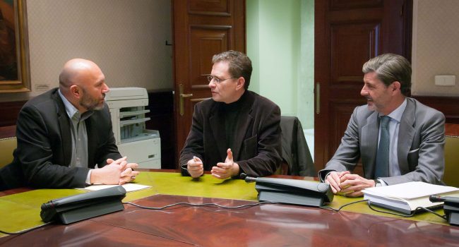 Sixto y Soares en la reunión mantenida este viernes.