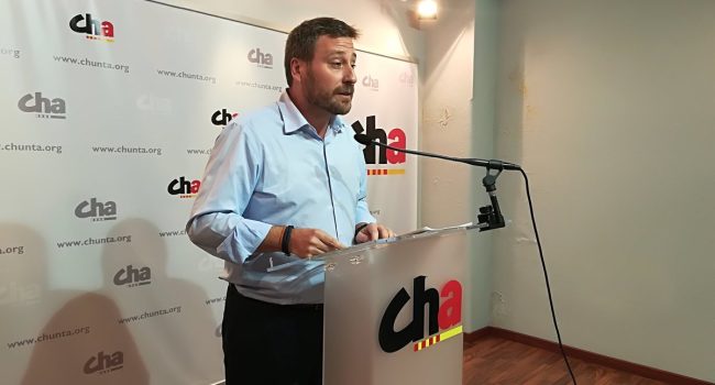 José Luis Soro, durante una rueda de prensa. Foto: @arainfonoticias