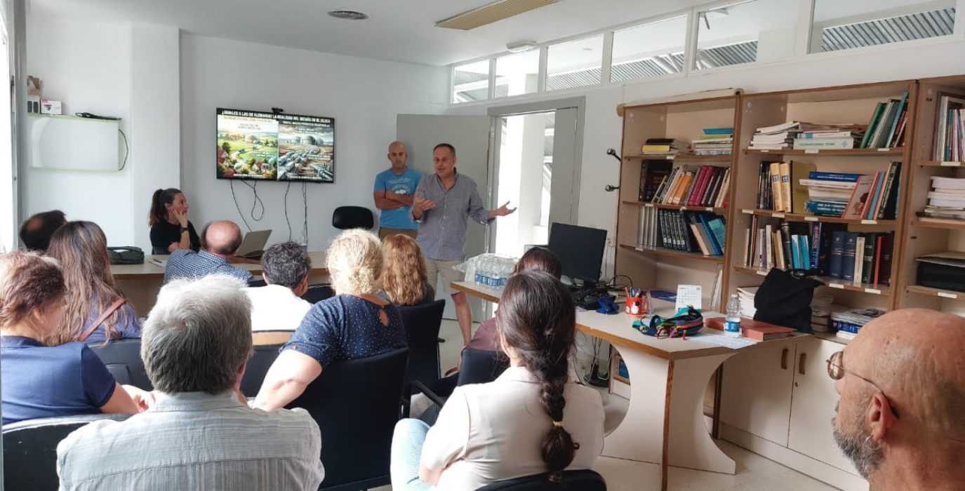 Reunión de Stop Biogás Jiloca con profesionales sanitarios.