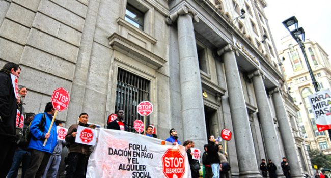 Recorrido por el centro de Zaragoza. Foto: Stop Desahucios