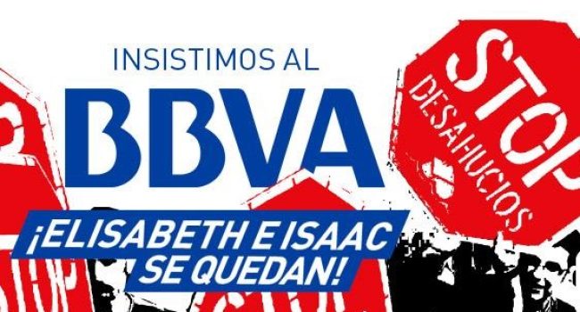 Stop Desauhcios Zaragoza Isaac y Elizabeth se quedan