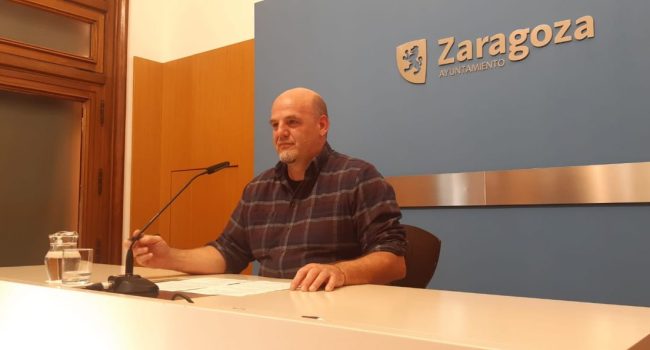 Suso Domínguez, concejal de Zaragoza en Común | Foto: ZeC