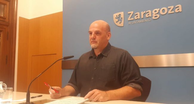 Suso Domínguez, concejal de Zaragoza en Común | Foto: ZeC