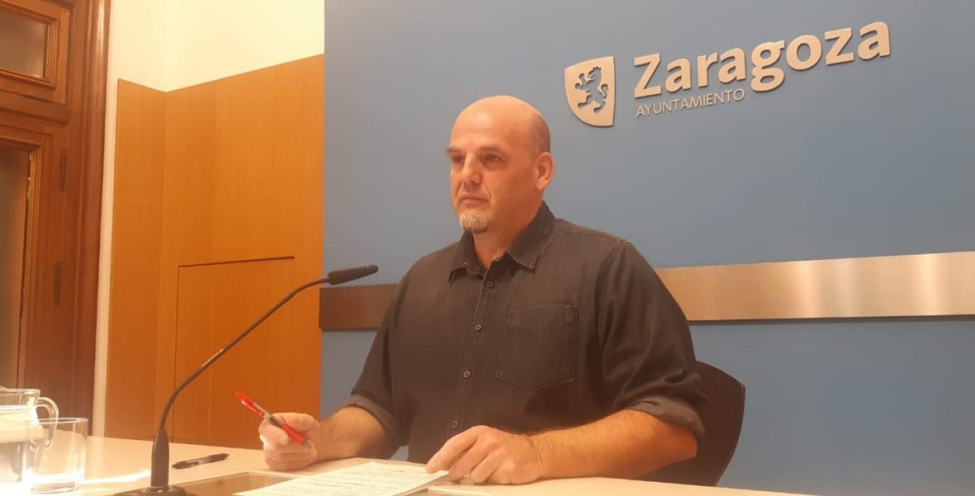 Suso Domínguez, concejal de Zaragoza en Común | Foto: ZeC