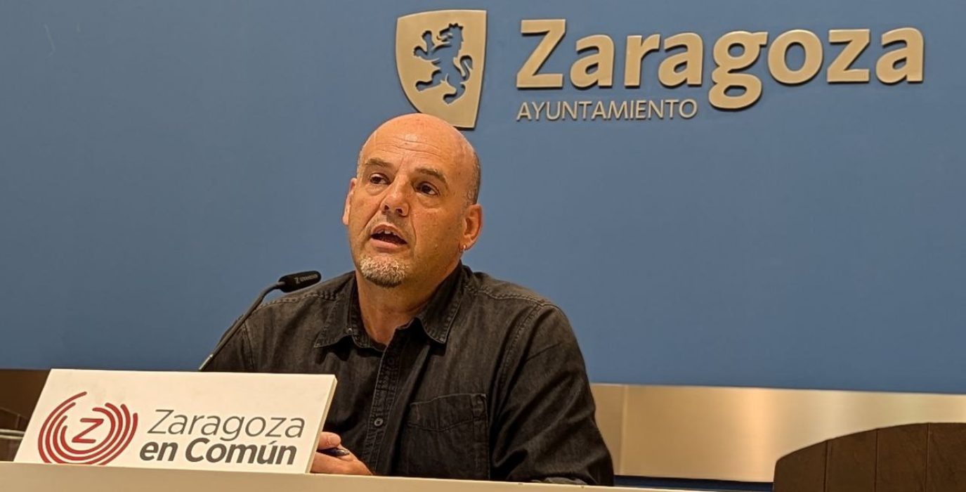 Suso Domínguez, concejal de ZeC, en una imagen de archivo | Foto: AraInfo