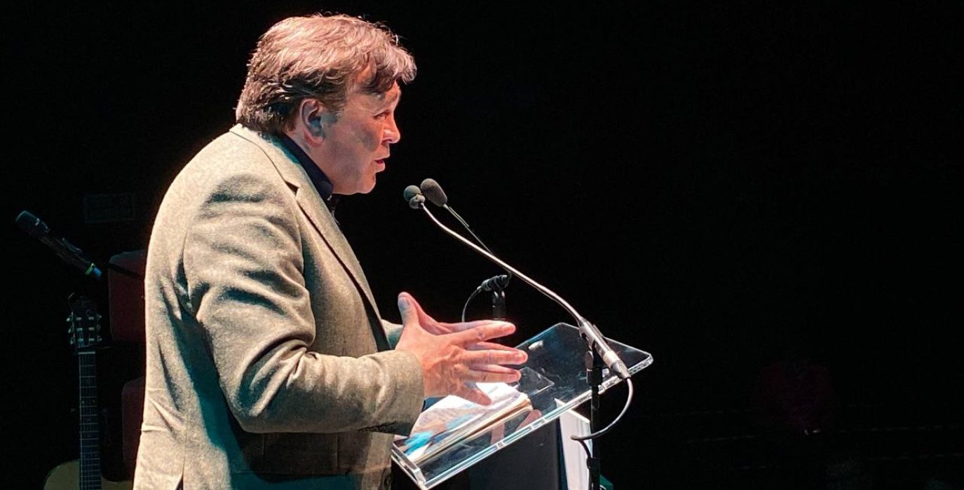 Tomás Guitarte en el acto central celebrado en Zaragoza | Foto: Teruel Existe