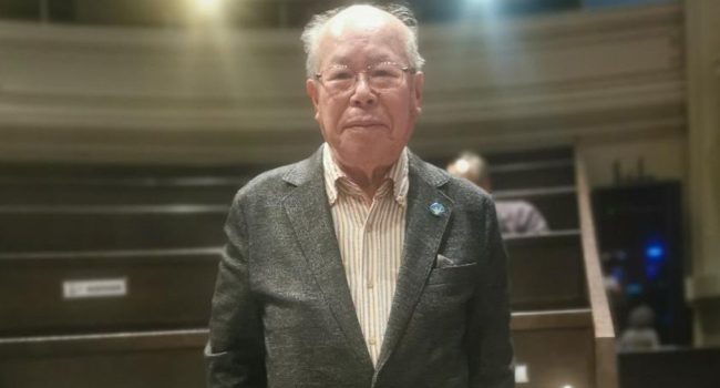 Shigemitsu Tanaka, en el acto en Zaragoza.