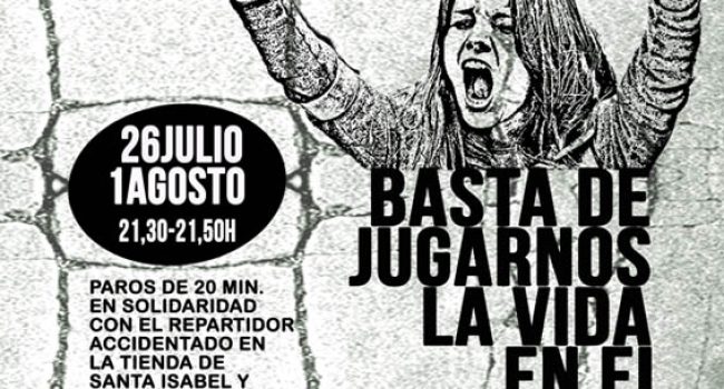 Cartel de la convocatoria de este sábado.