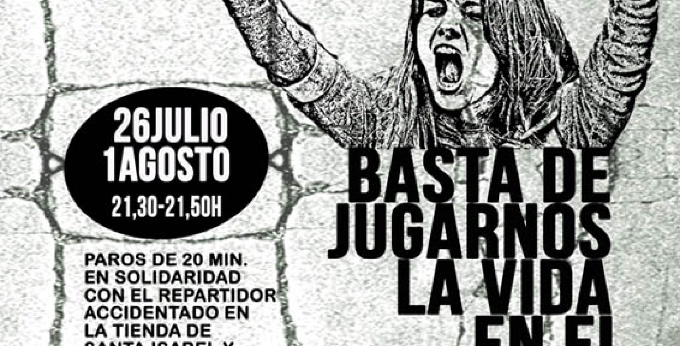 Cartel de la convocatoria de este sábado.