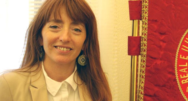 Teresa Soler en su última visita a Zaragoza. Foto: Miguel Ángel Conejos.