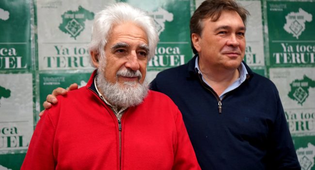 Manuel Gimeno y Tomás Guitarte. Foto: @TeruelExiste_