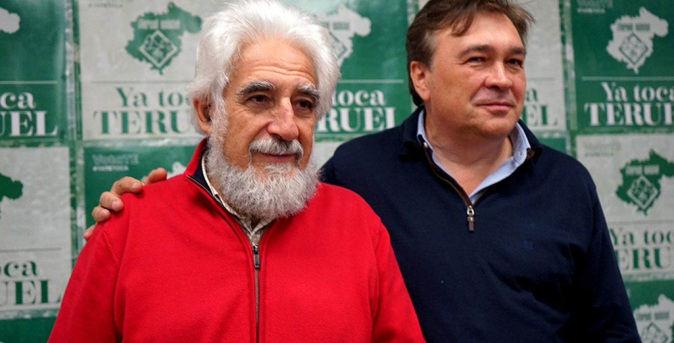 Manuel Gimeno y Tomás Guitarte. Foto: @TeruelExiste_