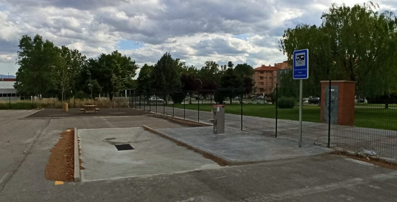 La nueva Área de autocaravanas de Teruel. Foto: Ganar Teruel