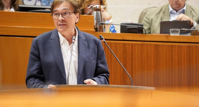 Tomás Guitarte durante el debate sobre el estado de Aragón | Foto: Cortes