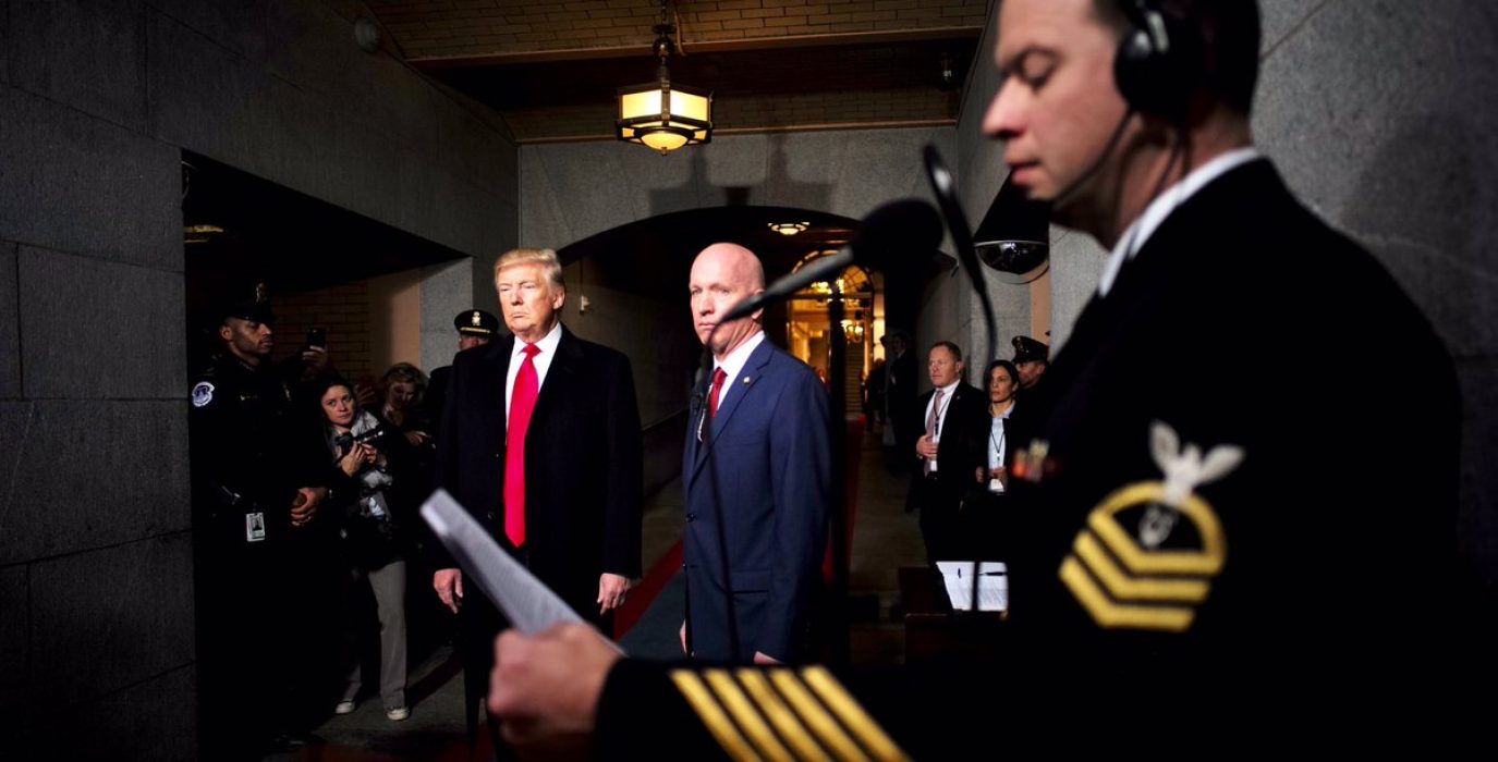 Trump durante su investidura. Foto: @POTUS