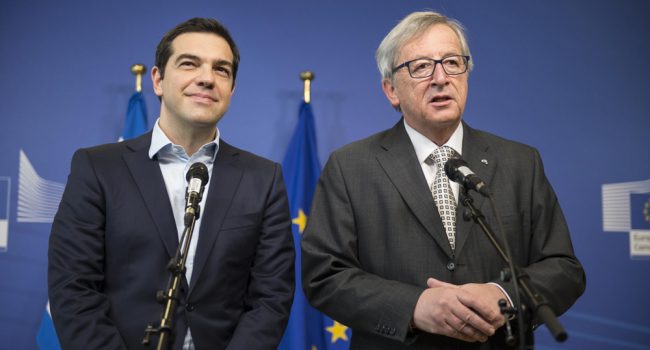 Tsipras y Juncker en una imagen de archivo.