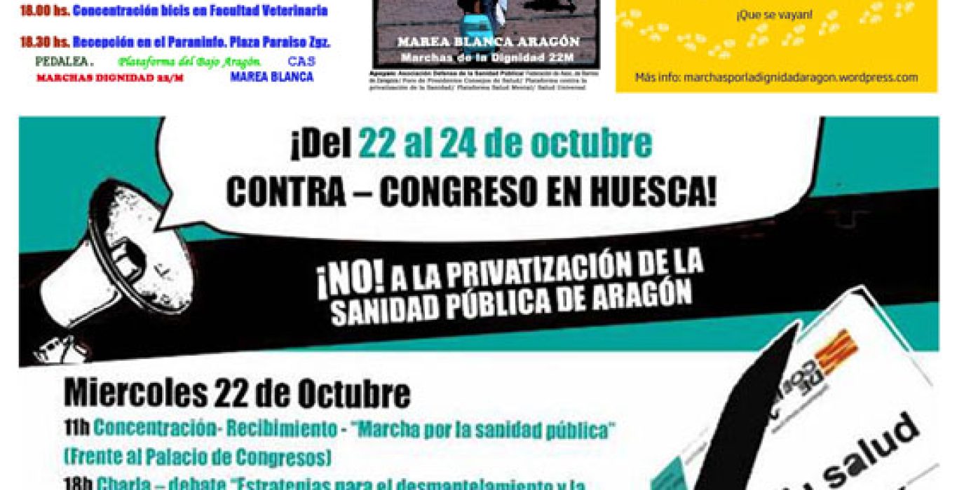 UESCA por la sanidad publica