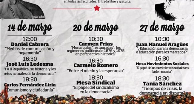 Cartel de las jornadas.