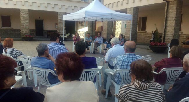 Acto de Unidos Podemos en Común en Samianigo.
