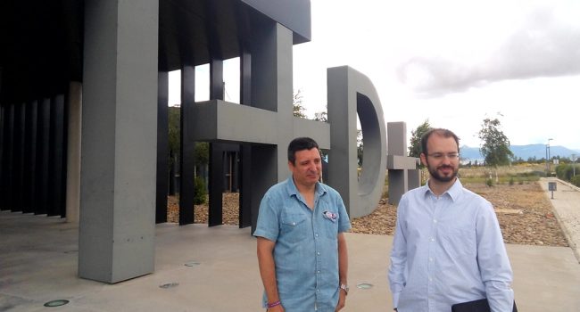 Jorge Luis en el Parque Tecnológico de Walqa.