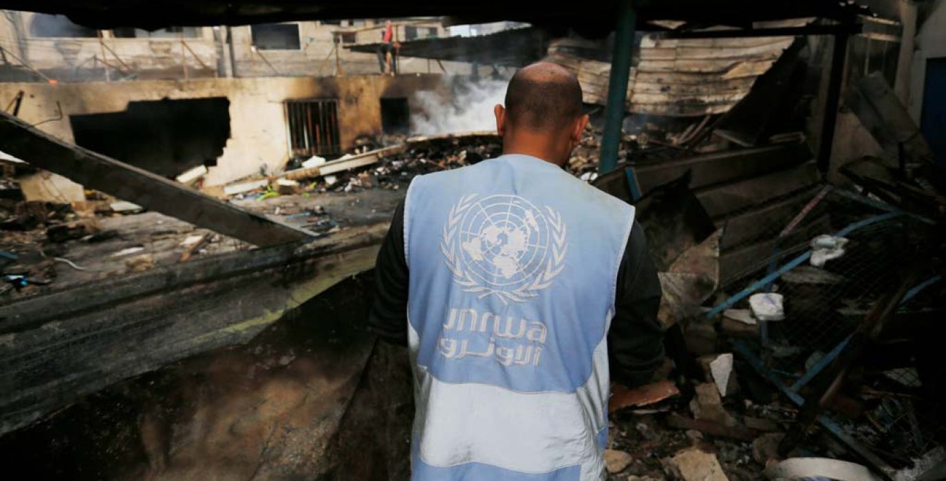 Un trabajador de la UNRWA en Gaza | Foto: UNRWA