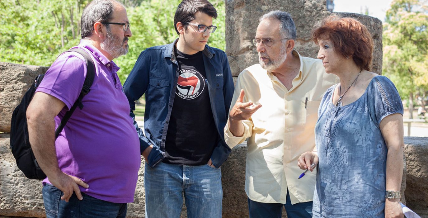 Luis Clarimón, Guillén González, Pedro Arrojo y Rosa Magallón.