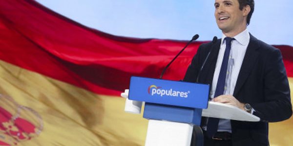 Pablo Casado durante su intervención en la Convención del Partido Popular.
