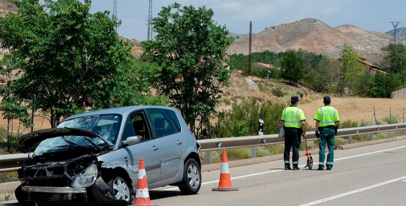 Imagen del estado del vehículo que conducía el condenado.