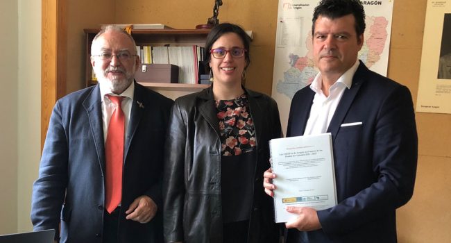 Francisco Burillo, Pilar Burillo y Javier Allué.