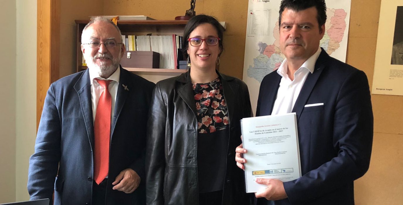 Francisco Burillo, Pilar Burillo y Javier Allué.