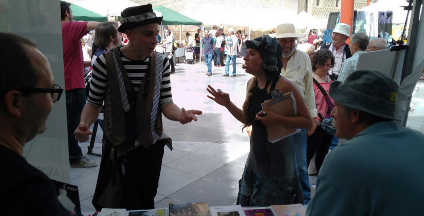 Callejeatro durante la presentación de la Feria. Foto: AraInfo [Galería de imágenes de Pablo Ibañez y Diego Díaz (AraInfo)]