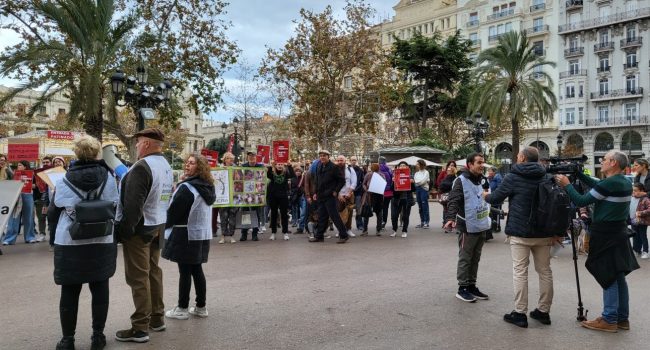 Concentración en València. Foto: PACMA.