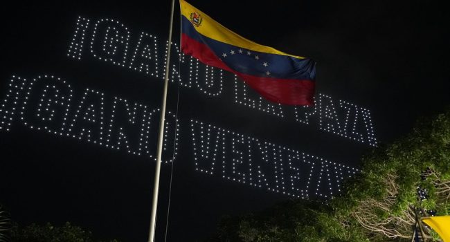 Acto de celebración de la victoria de Maduro en las elecciones de este domingo | Foto: @PartidoPSUV